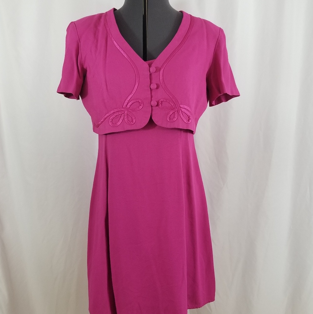 Women Spaghetti Strap Dress with Bolero Jacket